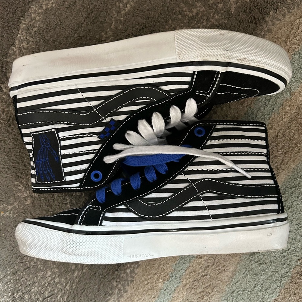 Vans Skate SK8-Hi Decon in black white Mens size 5